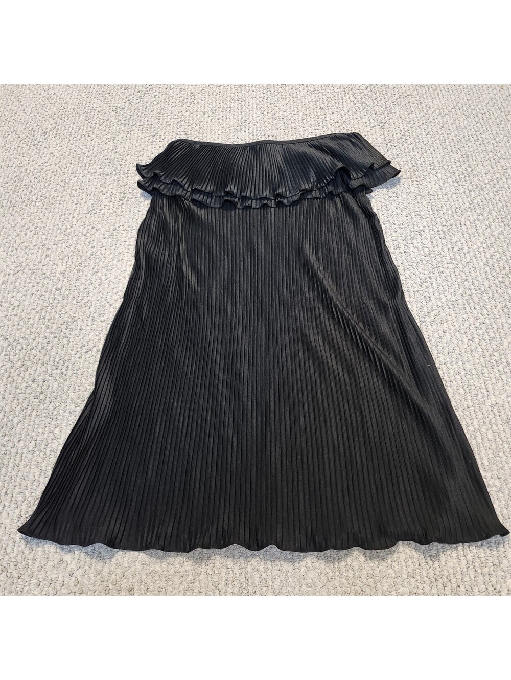 Juicy Couture Black Pleated Cover Up Dress Large NWT